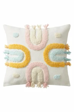 Barnkuddar|Jotex KINSEY Kuddfodral 45x45 Cm - Ekologisk Vit/multi