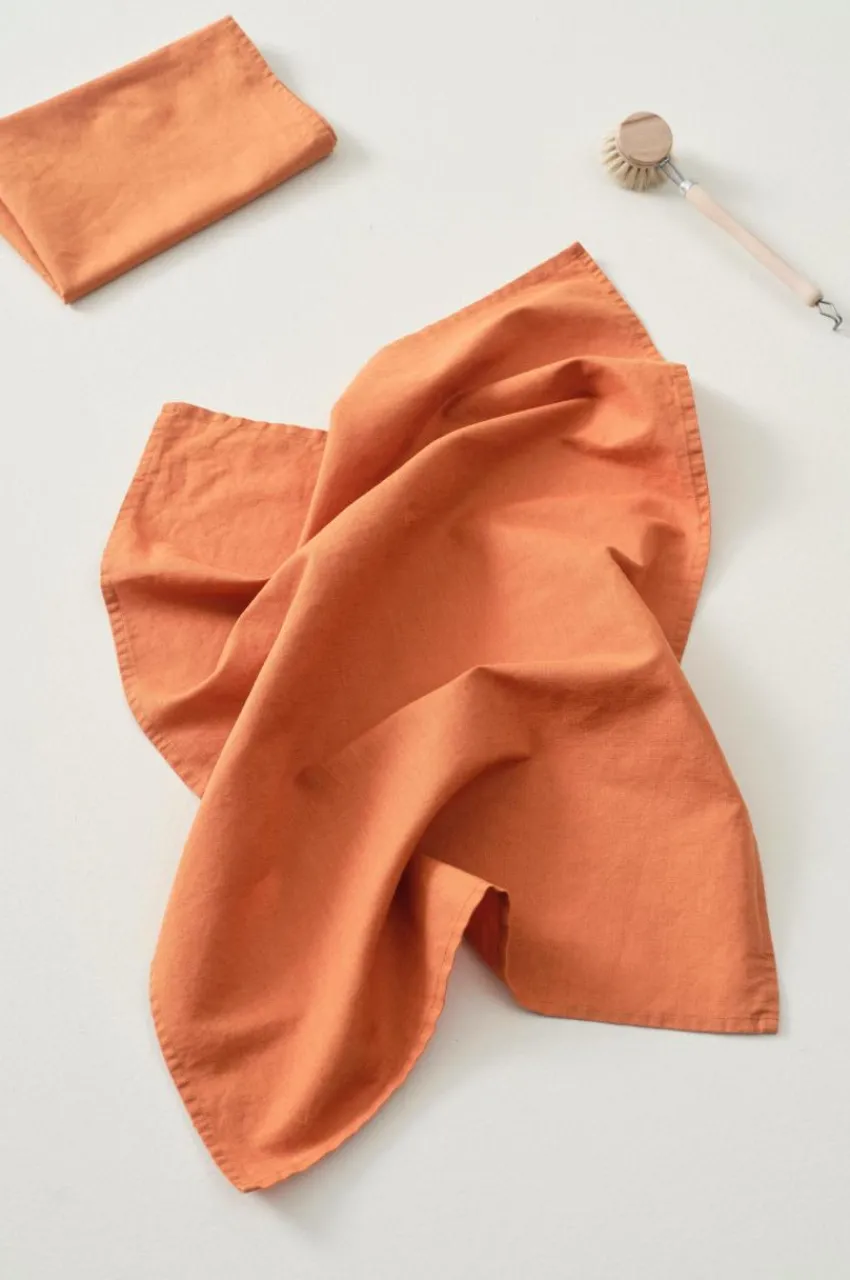 Kökshanddukar|Jotex KIT Kökshandduk I Linne Rost orange