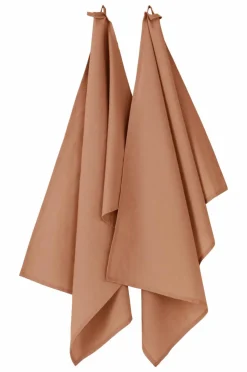 Kökshanddukar|Jotex KIT Kökshandduk I Linne Terrakotta orange