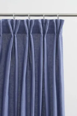 Linnegardiner|Multifunktionsgardiner|Jotex KIT Linnegardin 1 Längd Extra Bred Blå lavendel