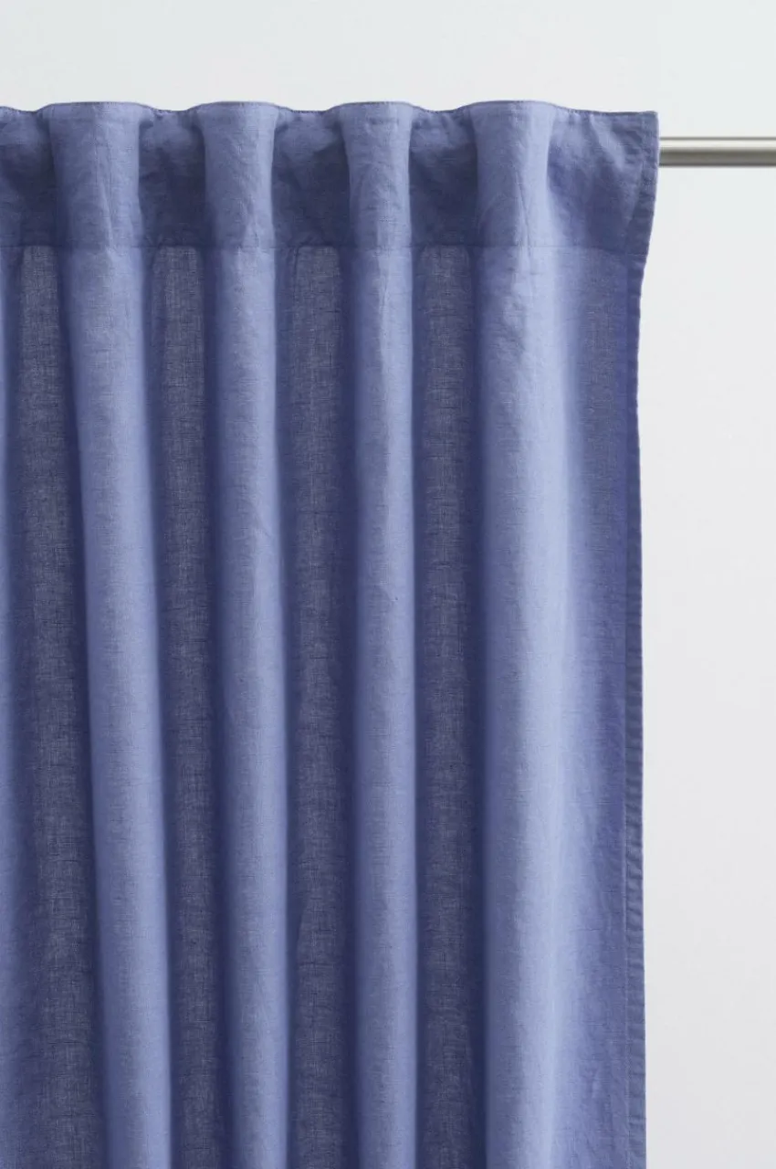 Linnegardiner|Multifunktionsgardiner|Jotex KIT Linnegardin 1 Längd Extra Bred Blå lavendel