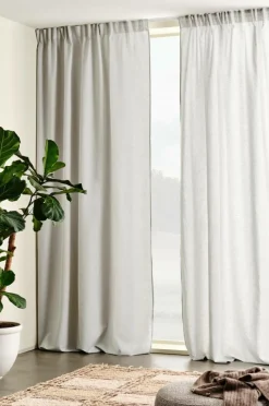 Julgardiner|Linnegardiner|Jotex KIT Linnegardin 2-pack Ljusgrå
