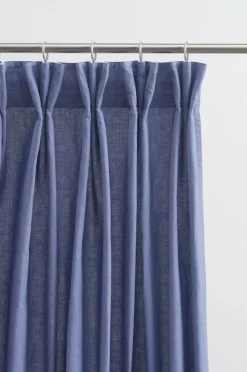 Linnegardiner|Multifunktionsgardiner|Jotex KIT Linnegardin 2-pack Blå lavendel