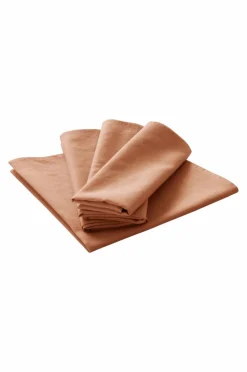 Servetter|Jotex KIT Linneservett 4-pack Terrakotta orange