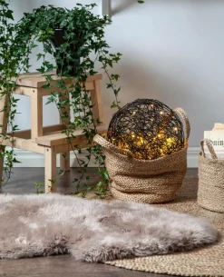 Julbelysning|Jotex Klot TRASSEL 37,5 Cm Svart
