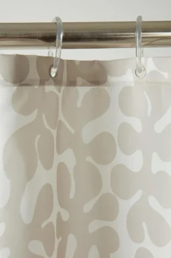 Duschdraperier|Jotex KNOTA Duschdraperi Beige/benvit