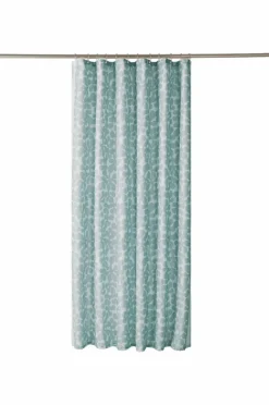 Duschdraperier|Jotex KNOTA Duschdraperi Grågrön/benvit