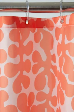 Duschdraperier|Jotex KNOTA Duschdraperi Orange/persika