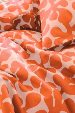Påslakanset|Jotex KNOTA Påslakanset Dubbelsäng Ekologisk Persika/orange