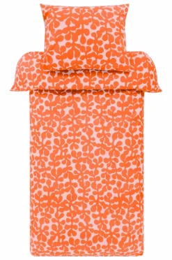 Påslakanset|Jotex KNOTA Påslakanset Enkelsäng Ekologisk Persika/orange
