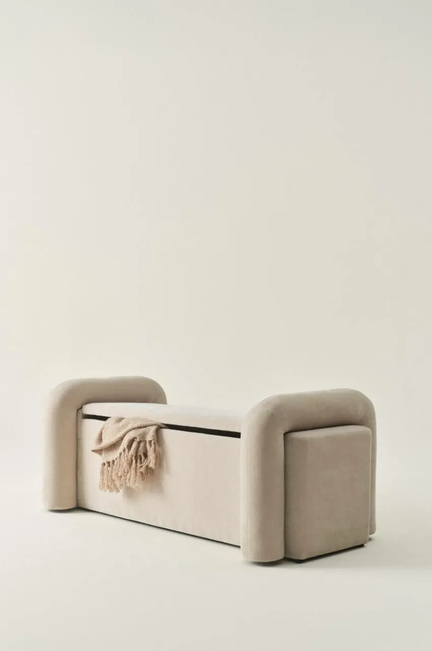 Bänkar|Jotex KOMORO Bänk Med Förvaring 150 Cm Beige