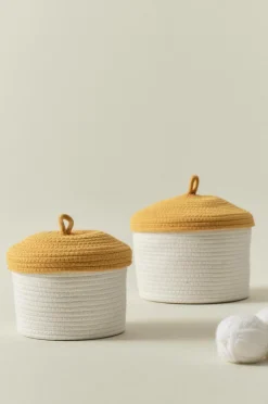 Förvaring|Jotex Korgset 2-pack Gul/vit