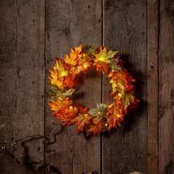 Utebelysning|Utebelysning|Jotex Krans Autumn 45 Cm Orange