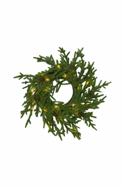 Julbelysning|Jotex Krans Lummer 38cm Green