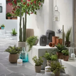 Utekrukor|Utemöbler|Jotex Kruka Lux, Set Om 3 St Grå
