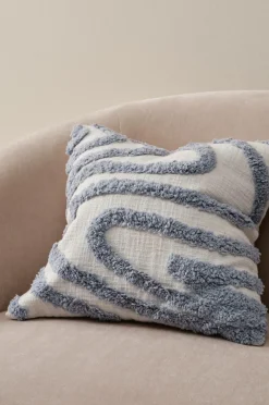 Prydnadskuddar & Fodral|Jotex KYLA Kuddfodral 50x50 Cm Blå/naturvit