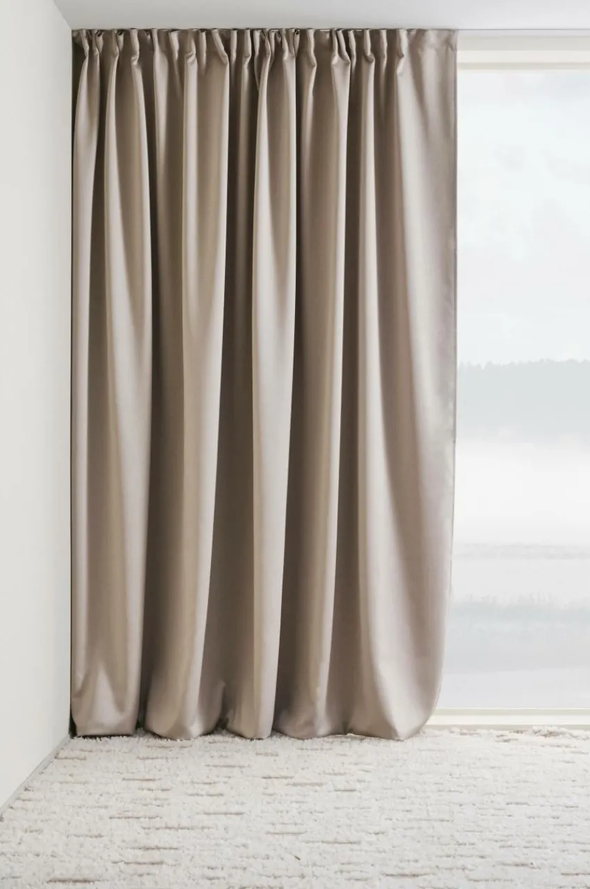 Mörkläggningsgardiner|Jotex KYLIE Mörkläggningsgardin 1 Längd - Extra Bred Beige