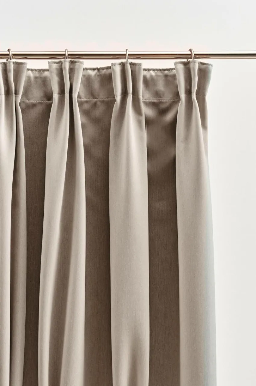 Mörkläggningsgardiner|Jotex KYLIE Mörkläggningsgardin 1 Längd - Extra Bred Beige
