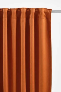 Mörkläggningsgardiner|Jotex KYLIE Mörkläggningsgardin 1 Längd - Extra Bred Bränd orange