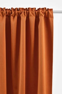 Mörkläggningsgardiner|Jotex KYLIE Mörkläggningsgardin 1 Längd - Extra Bred Bränd orange