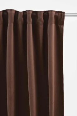 Mörkläggningsgardiner|Jotex KYLIE Mörkläggningsgardin 1 Längd - Extra Bred Kastanjebrun
