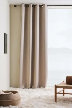 Mörkläggningsgardiner|Öljettgardiner|Jotex KYLIE Mörkläggningsgardin Med öljetter - 1 Längd Beige