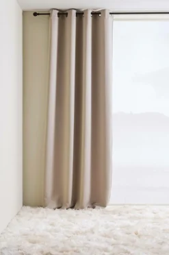 Mörkläggningsgardiner|Öljettgardiner|Jotex KYLIE Mörkläggningsgardin Med öljetter - 1 Längd Beige