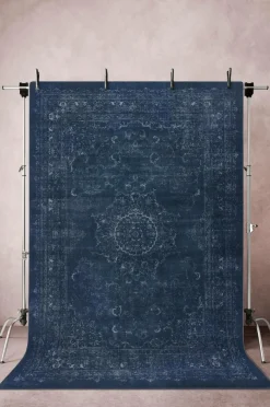 Slätvävda Mattor|Jotex LADIK Slätvävd Matta 250x350 Cm Mörkblå