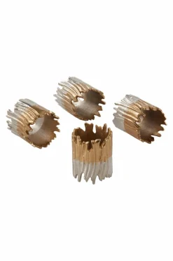 Kökstillbehör|Jotex LAKAI Servettring 4-pack Mässing/silver