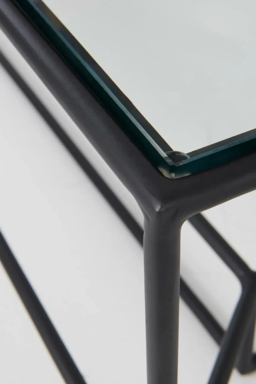 Bord|Jotex LAKELAND Soffbord 102x102 Cm Glas/svart