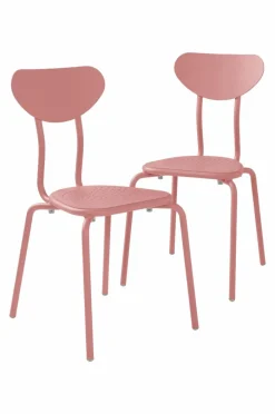 Utestolar & Utepallar|Utemöbler|Jotex LANNION Utestol 2-pack Mörk puderrosa