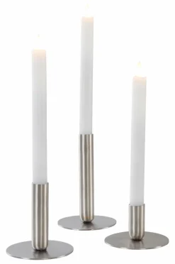 Ljusstakar|Jotex LAURANTS Ljusstake 3-pack Silver