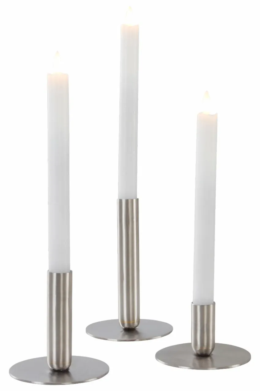 Ljusstakar|Jotex LAURANTS Ljusstake 3-pack Silver