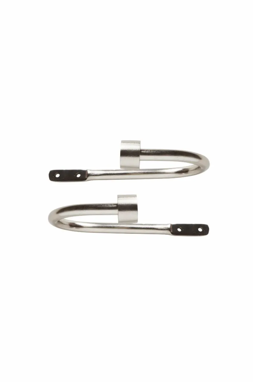 Gardinomtag|Jotex LAURE Gardinomtag 2-pack Silver