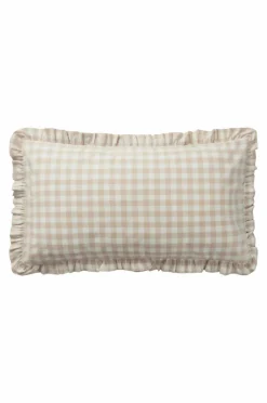 Örngott|Jotex LAUREN FRILL örngott Med Volang Ekologisk 90x50 Cm Beige/vit