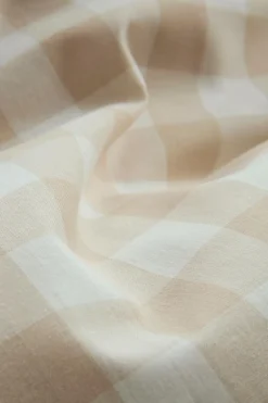 Påslakanset|Jotex LAUREN Påslakanset Dubbelsäng Ekologisk Beige/vit