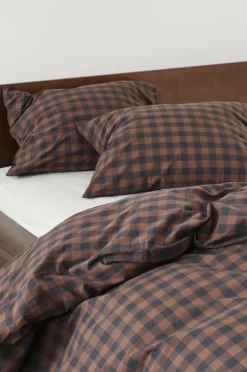Örngott|Jotex LAUREN örngott 2-pack 60x50 Cm Ekologisk Brun/svart