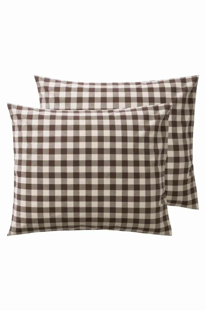 Örngott|Jotex LAUREN örngott 2-pack 60x50 Cm Ekologisk Brun/beige