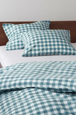 Örngott|Jotex LAUREN örngott 2-pack 60x50 Cm Ekologisk Blå/vit