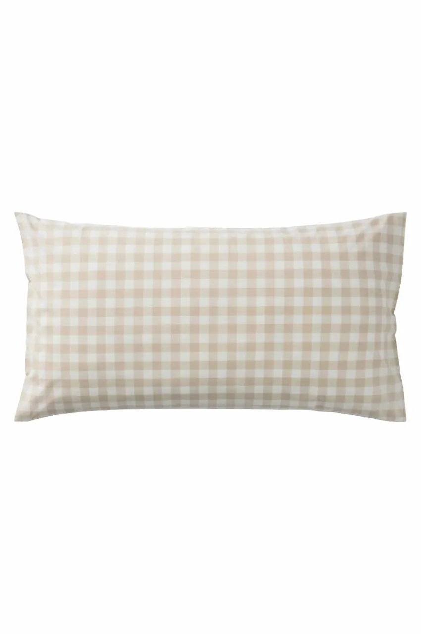 Örngott|Jotex LAUREN örngott 90x50 Cm Ekologisk Beige/vit