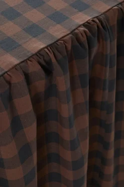 Sängkappor|Jotex LAUREN Sängkappa Ekologisk Höjd 45 Cm Brun/svart