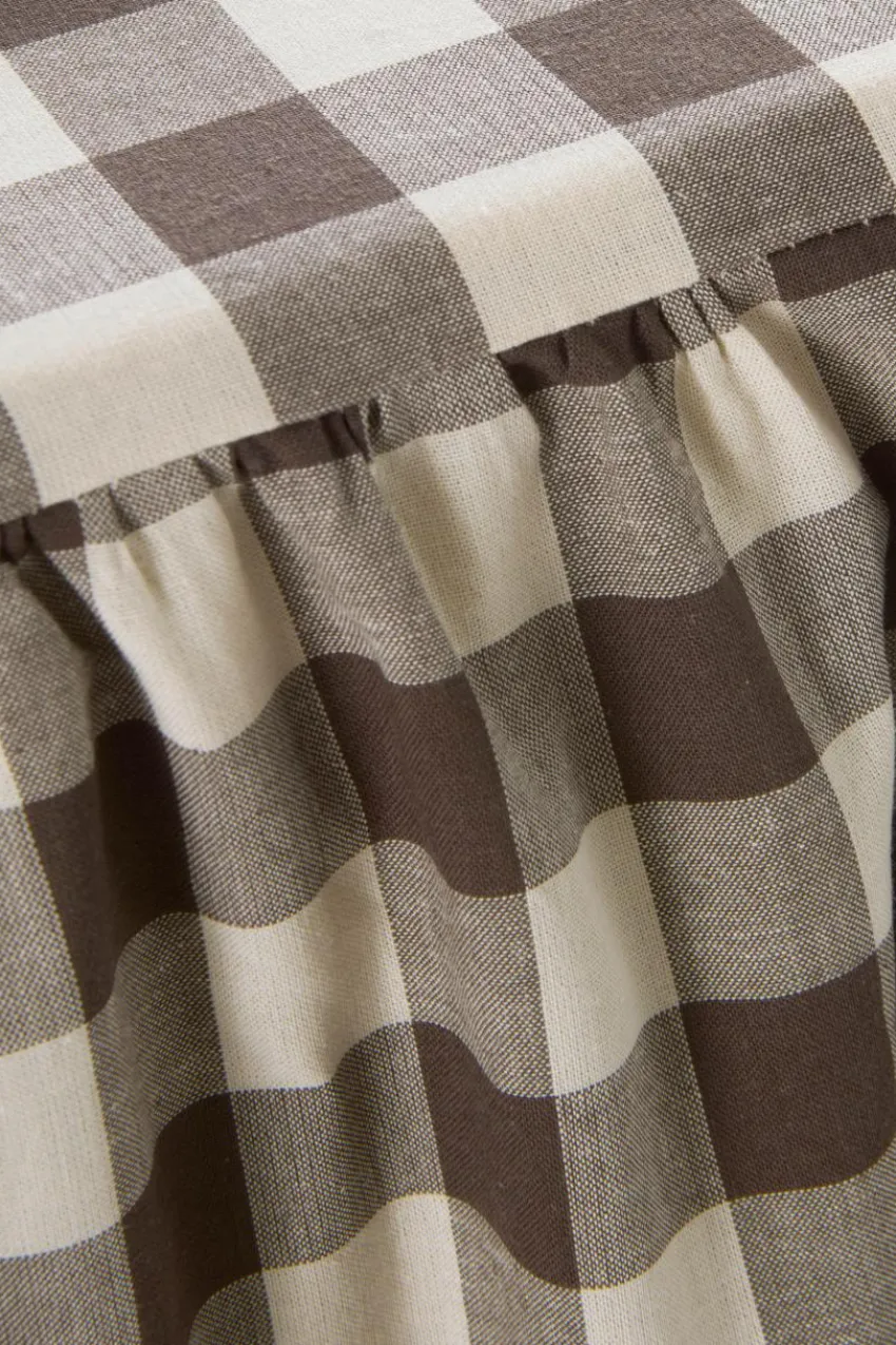Sängkappor|Jotex LAUREN Sängkappa Ekologisk Höjd 45 Cm Brun/beige