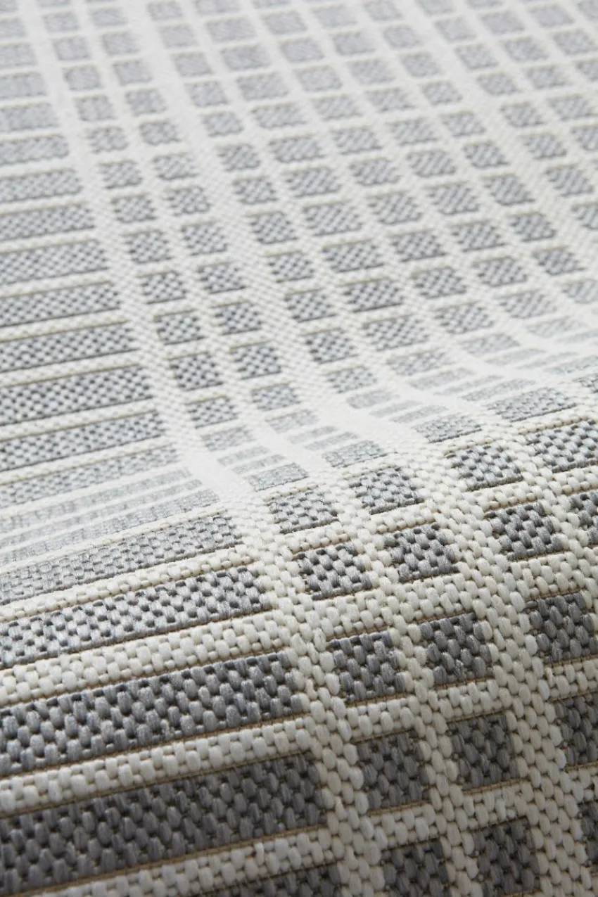 Utomhusmattor|Utomhusmattor|Jotex LAYLA Utomhusmatta Ljusgrå/naturvit