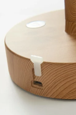 Bordslampor|Jotex LEDA Portabel Lampa Träfärgad