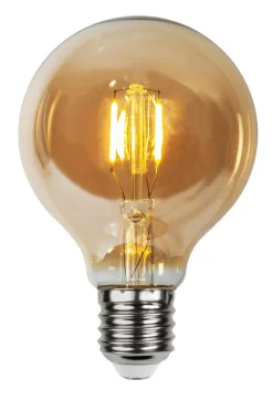 Ljuskällor|Jotex LED-lampa E27 24V LOW VOLTAGE G80 Amber