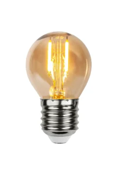 Ljuskällor|Jotex LED-lampa E27 24V LOW VOLTAGE G45 Amber