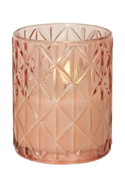 Ljus|Jotex LED-ljus Flamme Romb 12,5 Cm Rosa