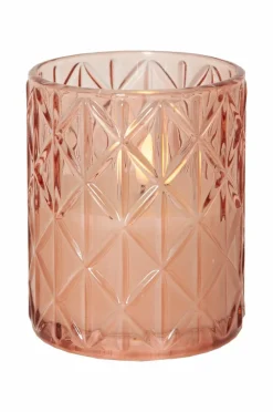 Ljus|Jotex LED-ljus Flamme Romb 12,5 Cm Rosa