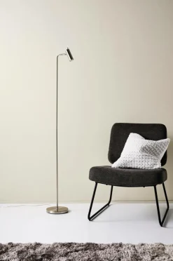 Golvlampor|Jotex LEE Golvlampa Nickelsatin