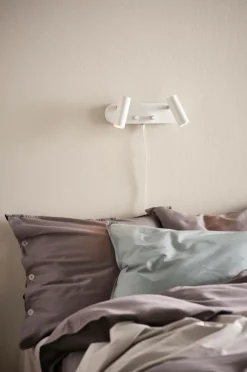 Vägglampor|Jotex LEE Vägglampa - Dubbel Vit